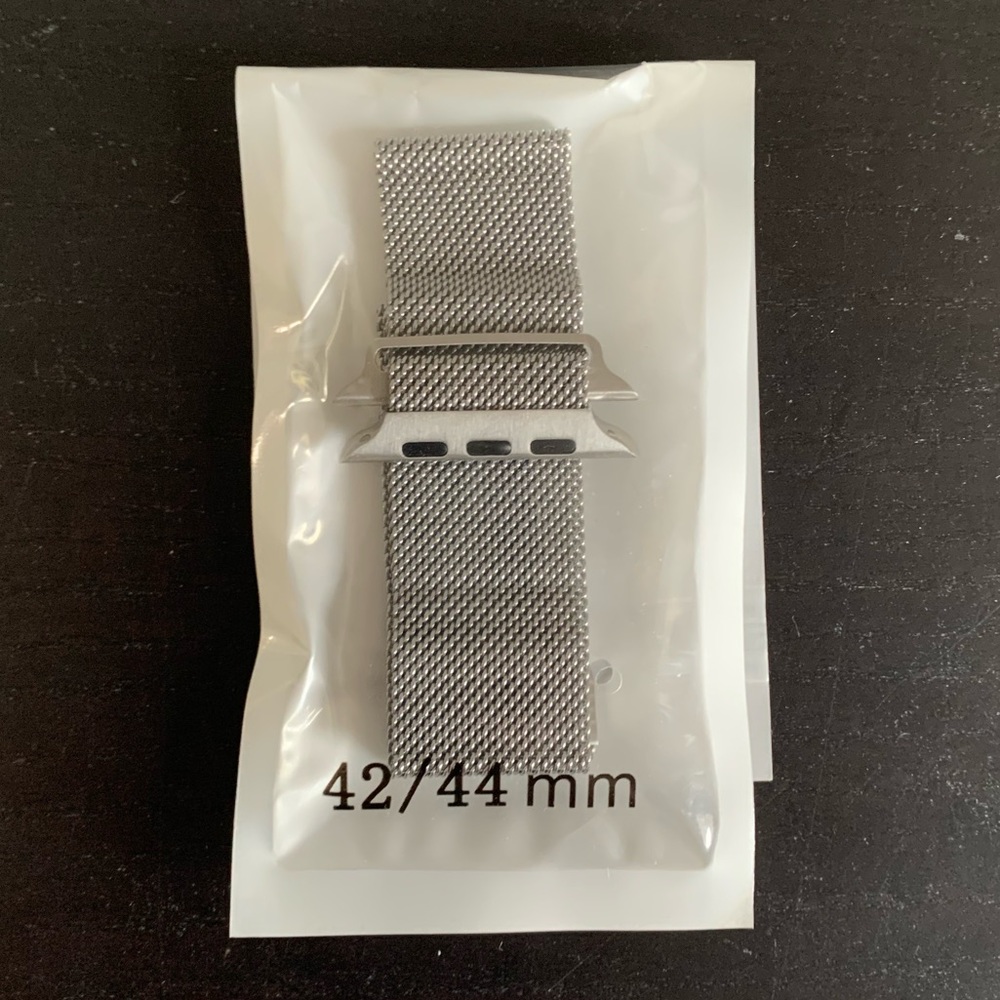 Silver Apple Watch Band